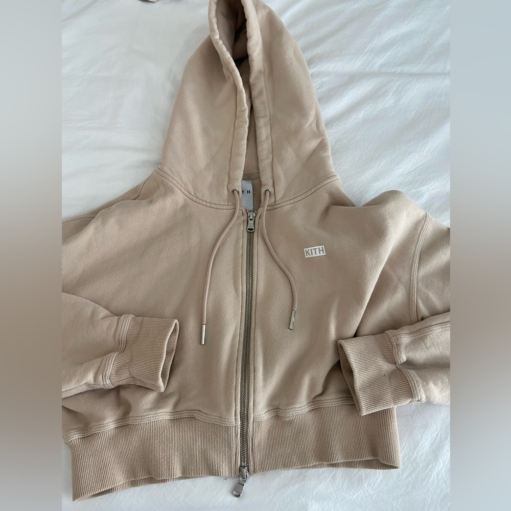 SOLD: Kith cropped zip up hoodie